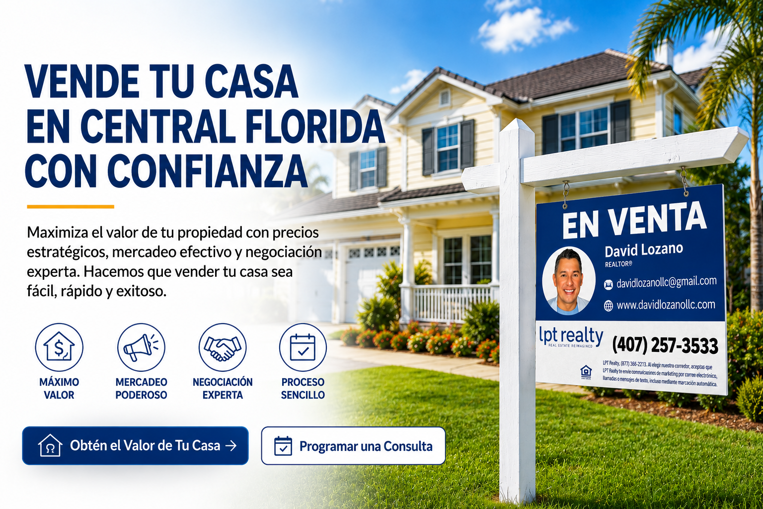 Vender casa en Central Florida con David Lozano