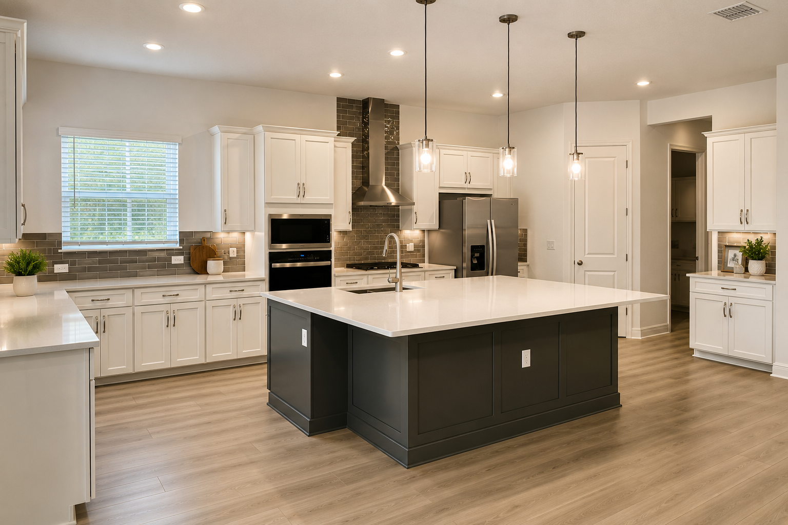 Modern kitchen at 14371 Crest Palm Ave in Palms at Windermere