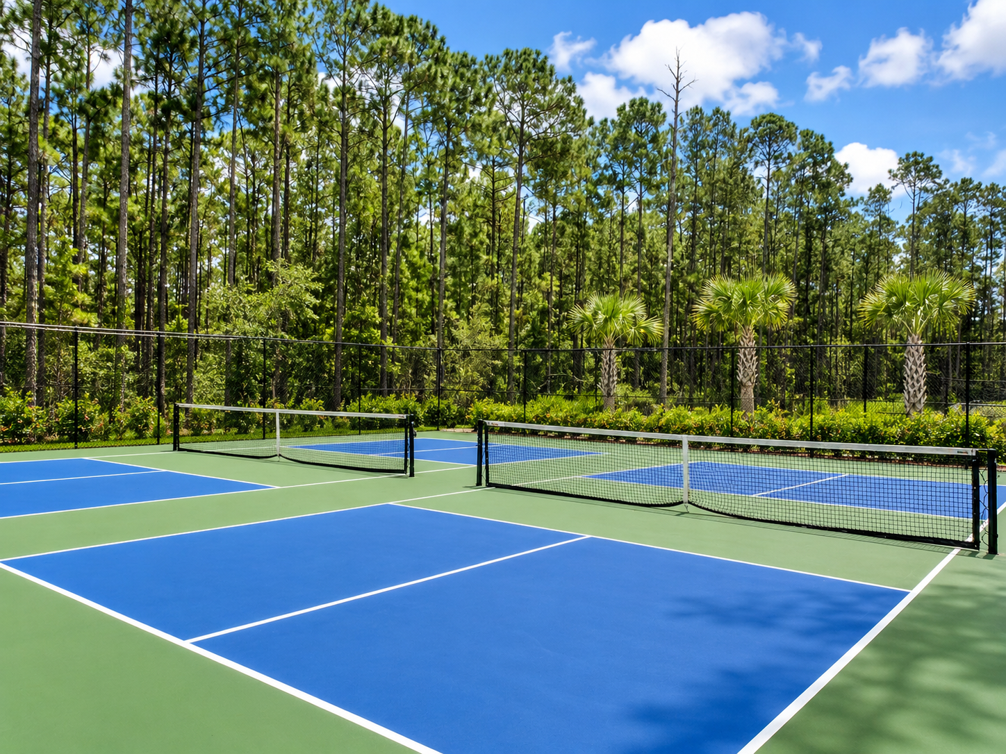 Pickleball courts at Palms at Windermere new construction community in Windermere FL